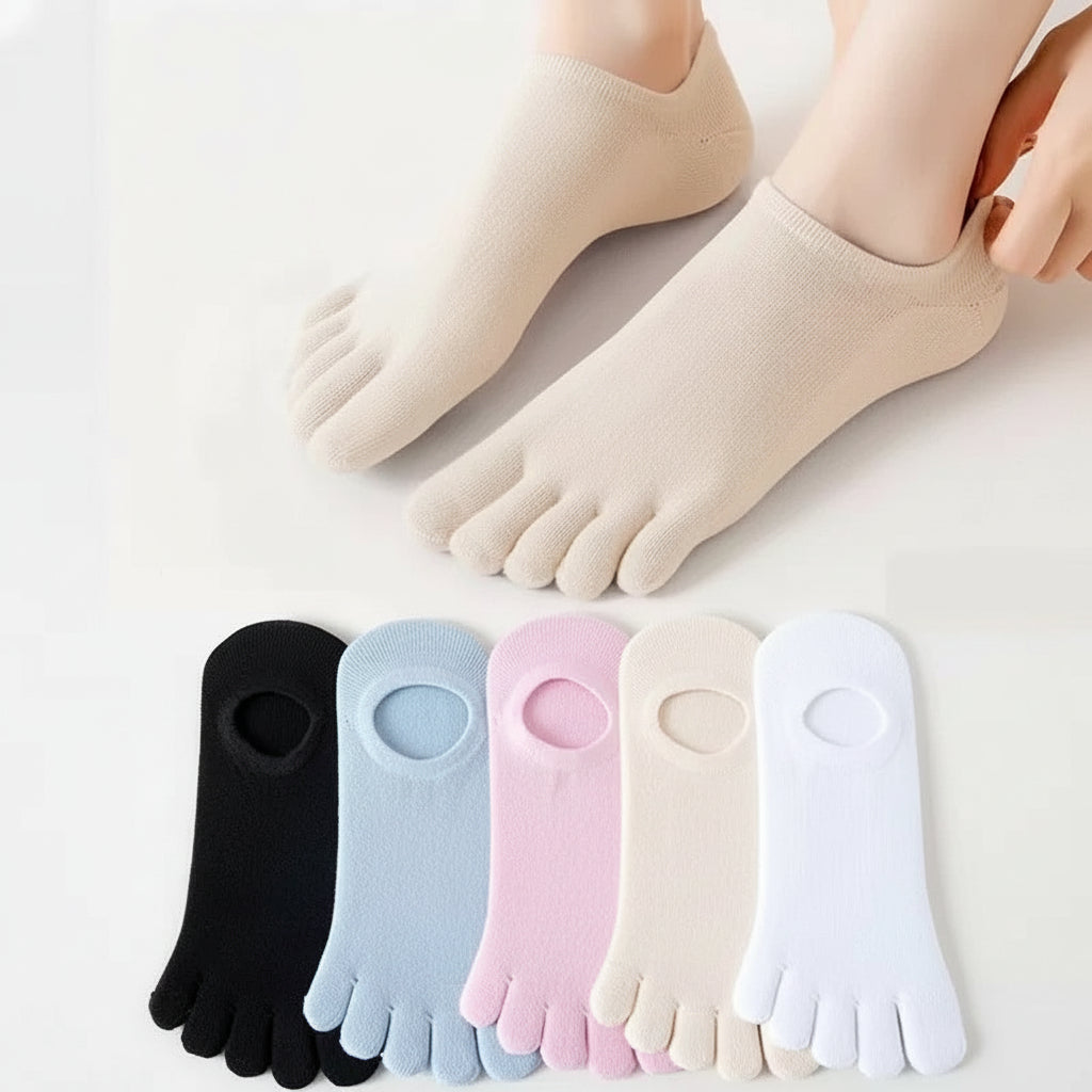 Toe Socks Women's Summer Thin Deodorant